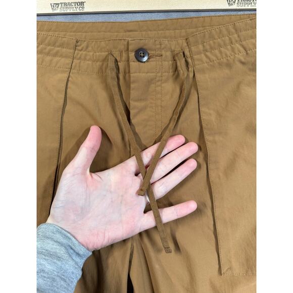 Patagonia Hiking Cargo Pant Women’s Size 12 Cropped Brown Drawstring Hem Vintage - Picture 7 of 16